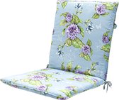 Madison - Coussin pour chaise empilable 97x49 - Multicolore - Lilas fleuri