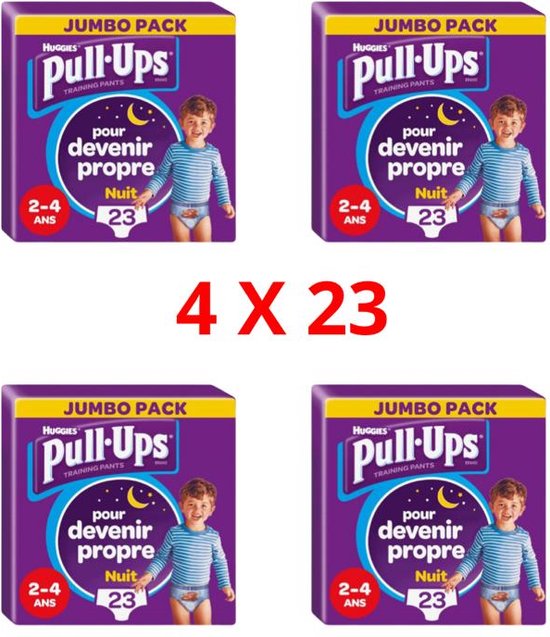 Huggies Pull Ups Night Time Boy 2-4 jaar zindelijkheidstrainingsbroek ...