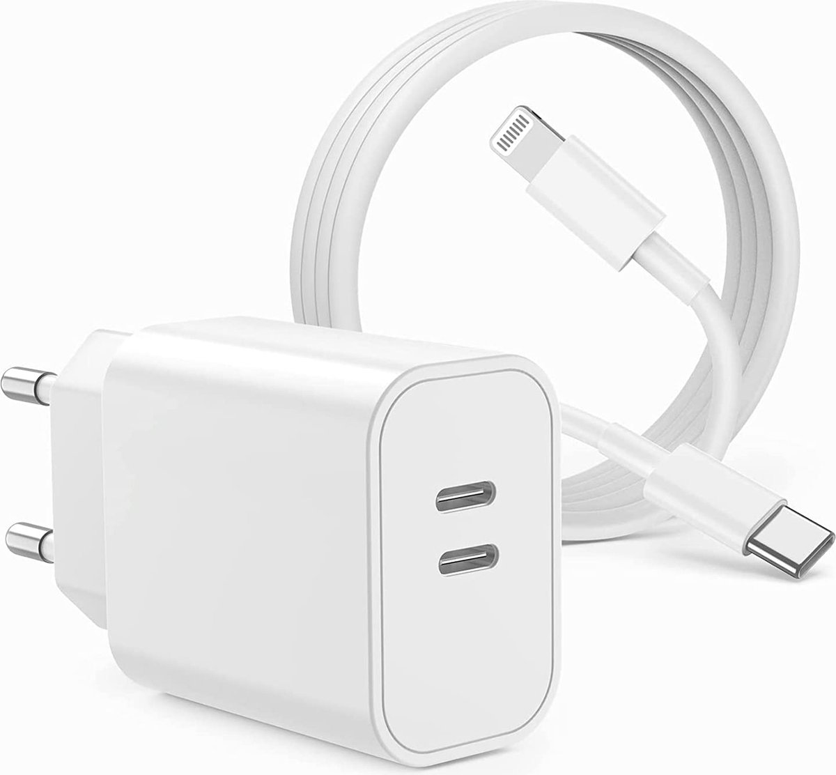 Chargeur rapide apple, Prise murale d'alimentation USB C Et de Câble type  IOS 35W