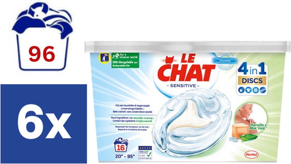 Le Chat Sensitive 4in1 - 6 x 16 pods