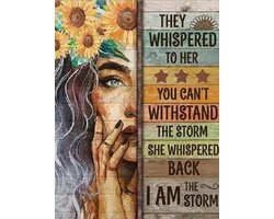 Diamond Painting Pakket - I Am The Storm - 50x40 cm - Complete Set - Volledige Bedekking - Ronde Steentjes