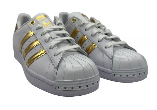 Adidas Superstar Metal Toe - Dames - Sneaker - Goud/Wit-Maat 36 2/3 | bol