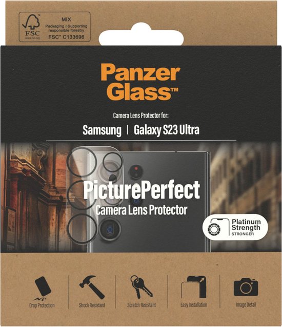 PanzerGlass Protection d'écran camera en verre trempé pour Samsung