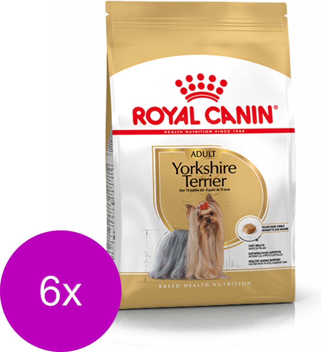 Royal Canin Yorkshire Terrier Adult – Hondenvoer – 6 x 1.5 kg