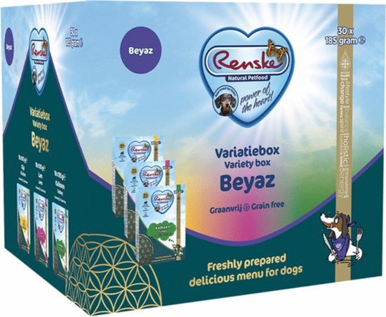 Renske Vers Hond Variatiebox Beyaz Graanvrij 30 x 185 gr