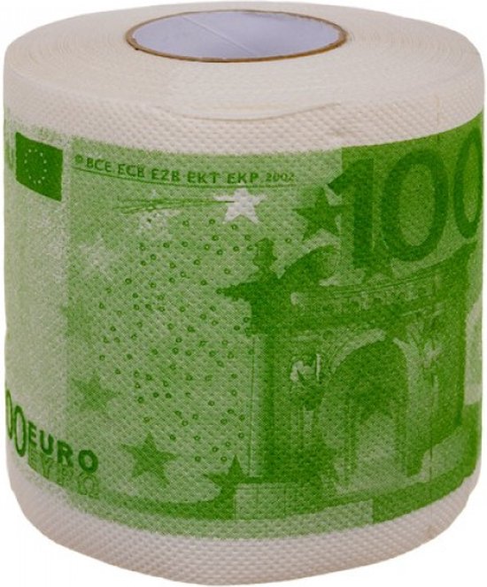 Rouleau de papier toilettes billet de 200 euros