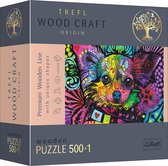 Trefl - Puzzles - "500+1 Wooden Puzzles" - Colorful Puppy