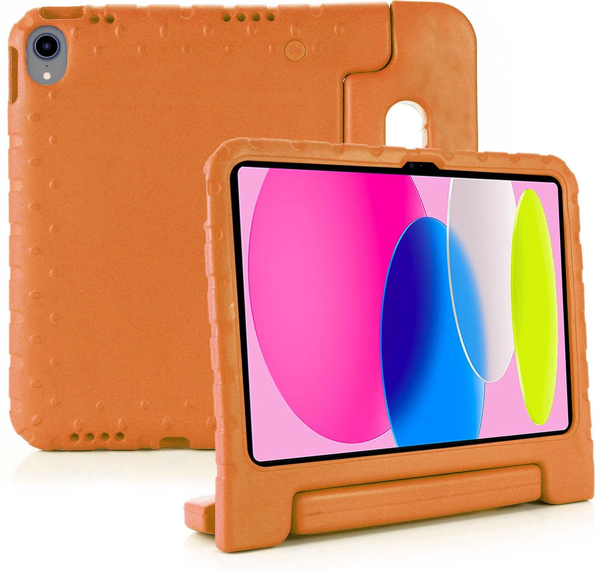 Onderwijsgadgets kinderhoes oranje geschikt voor iPad 10.9 (2022)