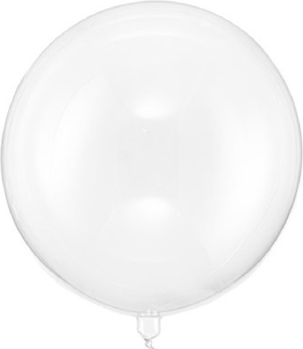 Ballon transparant mega - doorschijnend latex 24 inch = Ø 60 cm.