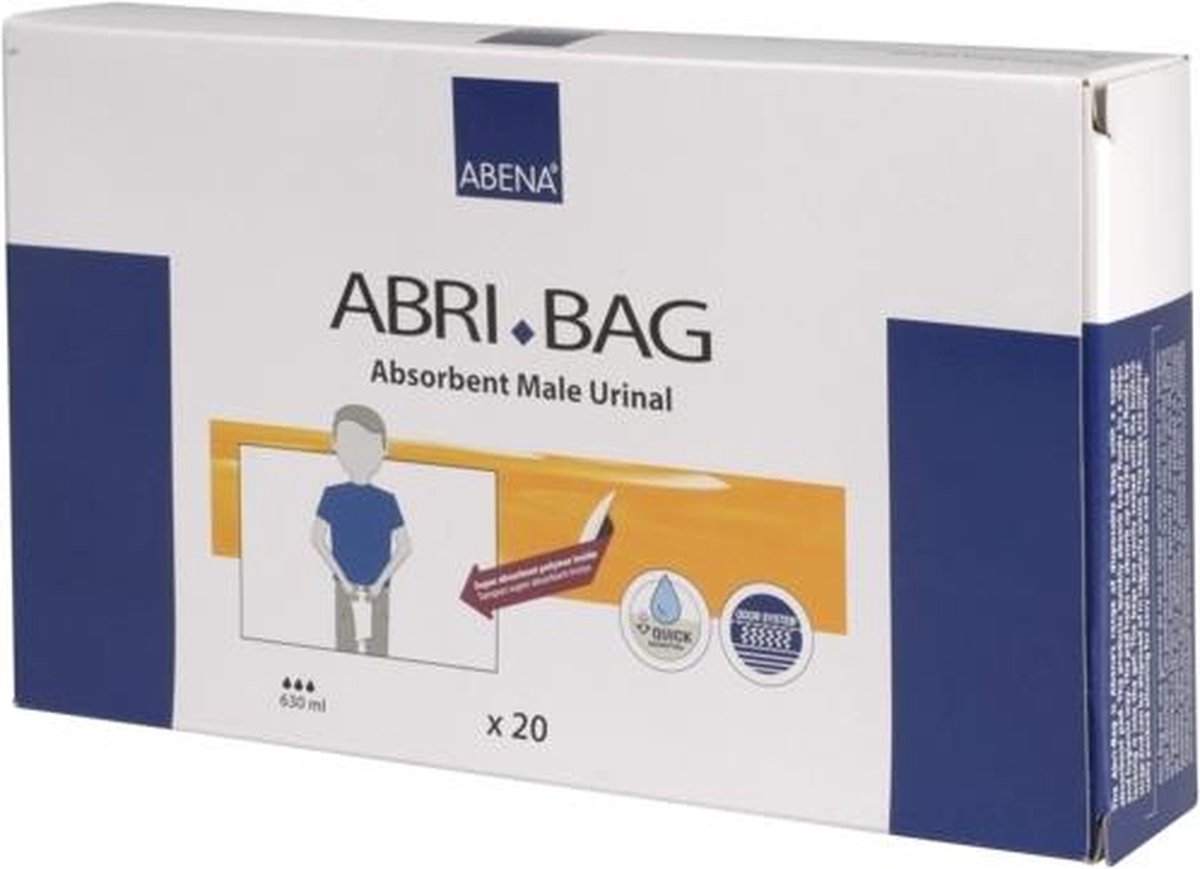 Goedkoopste Abena Abri-Bag Wegwerp Urinaal Mannen - 20 stuks