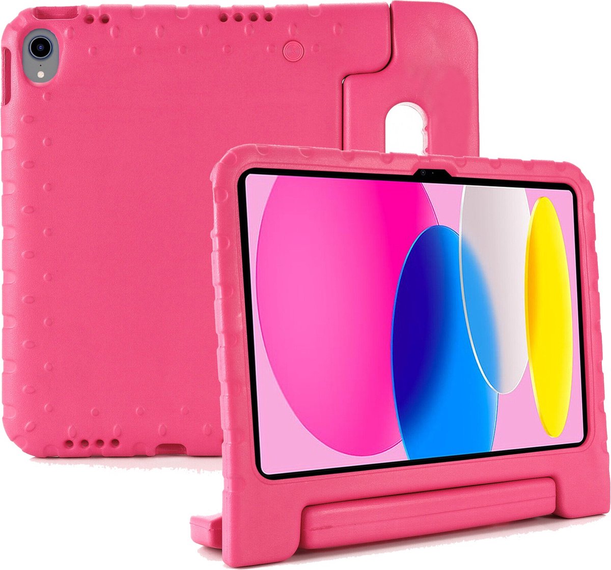 Onderwijsgadgets kinderhoes roze geschikt voor iPad 10.9 (2022)