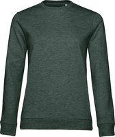 Sweater 'French Terry/Women' B&C Collectie maat L Heather Dark Green