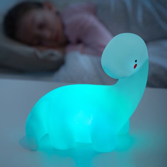 Glowy Multicolour LED Dinosaurus Lamp - Kinder Lampje - Verschillende Kleuren