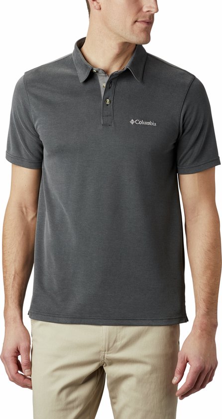 Columbia Nelson Point™ Polo - Polo Shirt - Heren Polo - Zwart - Maat S