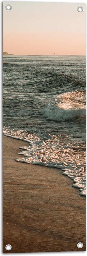 Tuinposter – Golvende Zee - 30x90 cm Foto op Tuinposter (wanddecoratie voor buiten en binnen)