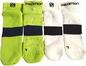 Salomon - Running Sense 2pack sokken - 45/47 Lime Punch/White