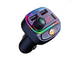 FM Bluetooth Transmitter - Bluetooth Auto - Draadloze Transmitter - Autolader - Autoradio - Radio - Telefoon Oplader auto - Dubbele USB-poort - Handsfree bellen - fm-transmitters - bluetooth adapter auto - bluetooth radio auto