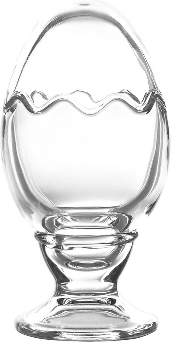 Clayre & Eef Glazen potje Ei Ø 8x16 cm Transparant Glas