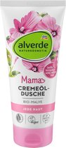 alverde NATURKOSMETIK Mama Crème Olie Douche Biologische Mallow, 200 ml