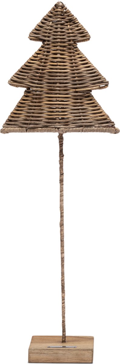 Riviera Maison Kerstboompje - Rustic Rattan Pretty Christmas Tree - Naturel - Maat L