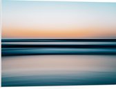 PVC Schuimplaat - Kalme Zee - 80x60 cm Foto op PVC Schuimplaat (Met Ophangsysteem)