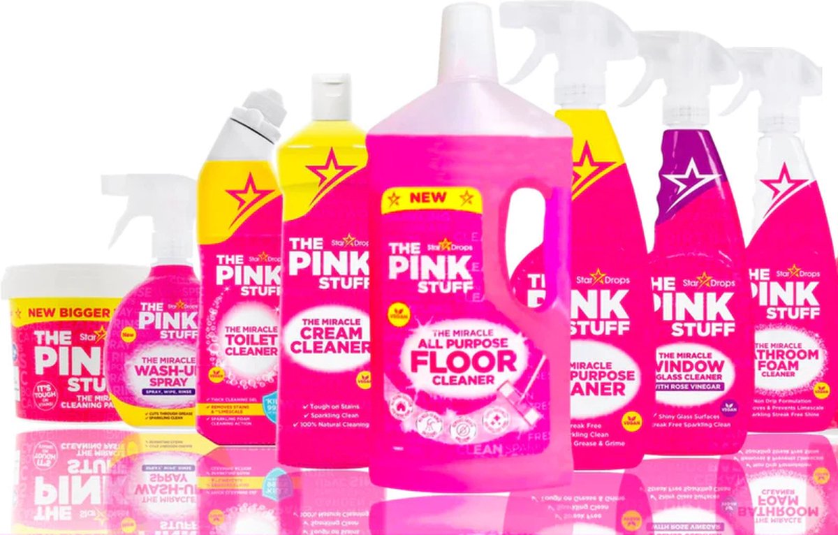 The Pink Stuff - Vloerreiniger - 4 x 1 liter - Voordeelverpakking -  voordeelpakket 