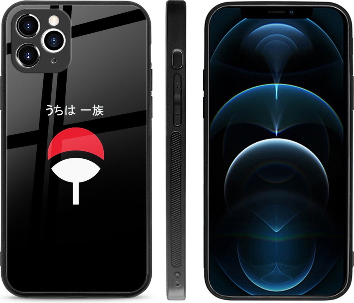 Anime hoesje - Naruto Uchiha symbol Iphone 14 Plus