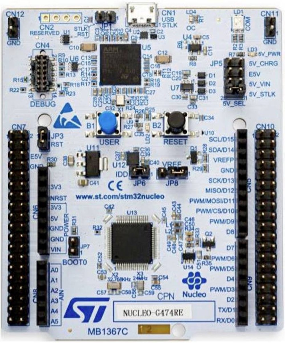 STMicroelectronics NUCLEO-G474RE Development board 1 stuk(s)