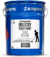 Traffic industry floor paint markeerverf, grijs 5 liter