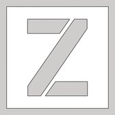 Spuitsjabloon letter Z - dibond 200 x 200 mm