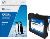 G&G Huismerk Inktcartridge 405863 Alternatief voor Ricoh GC51CH - cyaan