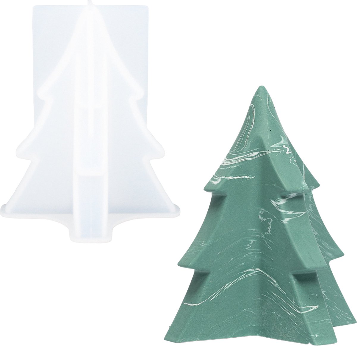 Siliconen mal kerstboom groot