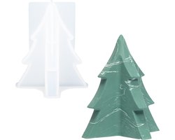 Jesmonite - Siliconen mal kerstboom groot - 10,6 x 11,8 cm