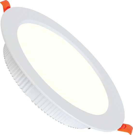 LED Downlight - Inbouw Rond 12W - Natuurlijk Wit 4200K - Mat Wit Aluminium - Ø120mm