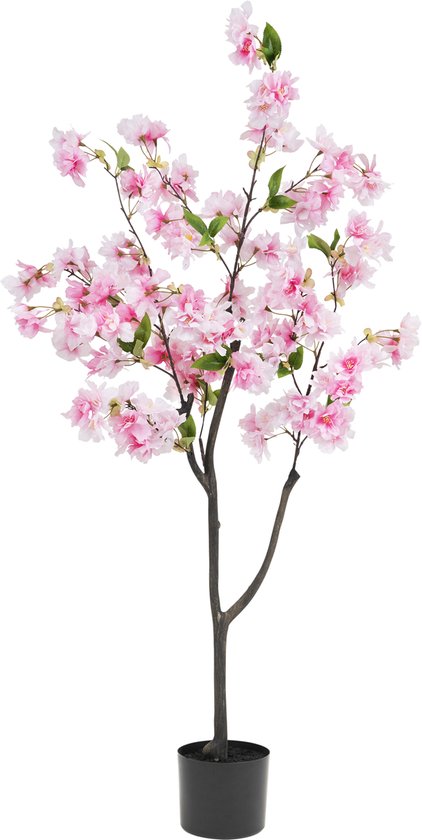 Greenmoods Kunstplanten - Kunstplanten - Kersenbloesem Roze - Zijde - 130 cm