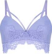 Hunkemöller Dames Lingerie Voorgevormde longline bh zonder beugel Marilee - Paars - maat C70