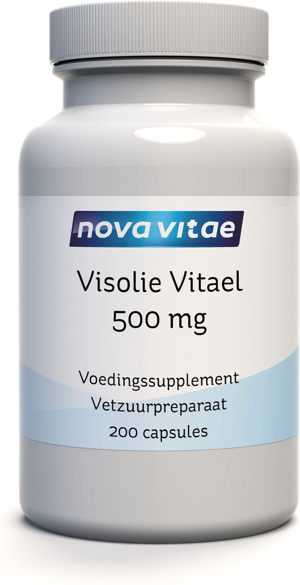 Goedkoopste Nova Vitae - Omega 3 - VisOlie - Vitael - 500 mg - 200 capsules