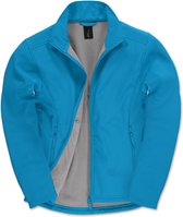 Fleecevest 'Softshell Jacket ID.701' B&C Collection Maat 3XL Blauw/Grijs