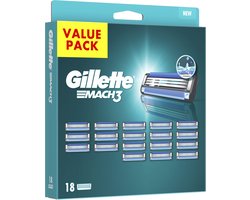 Gillette Mach3 - Navulmesjes - Voor Mannen - 18 Navulmesjes
