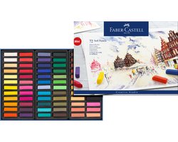 Faber Castell pastelkrijt - halve lengte - 72 stuks - FC-128272
