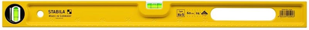 Stabila Type 82 S, 80 cm 2596 Metalen waterpas 80 cm 0.5 mm/m