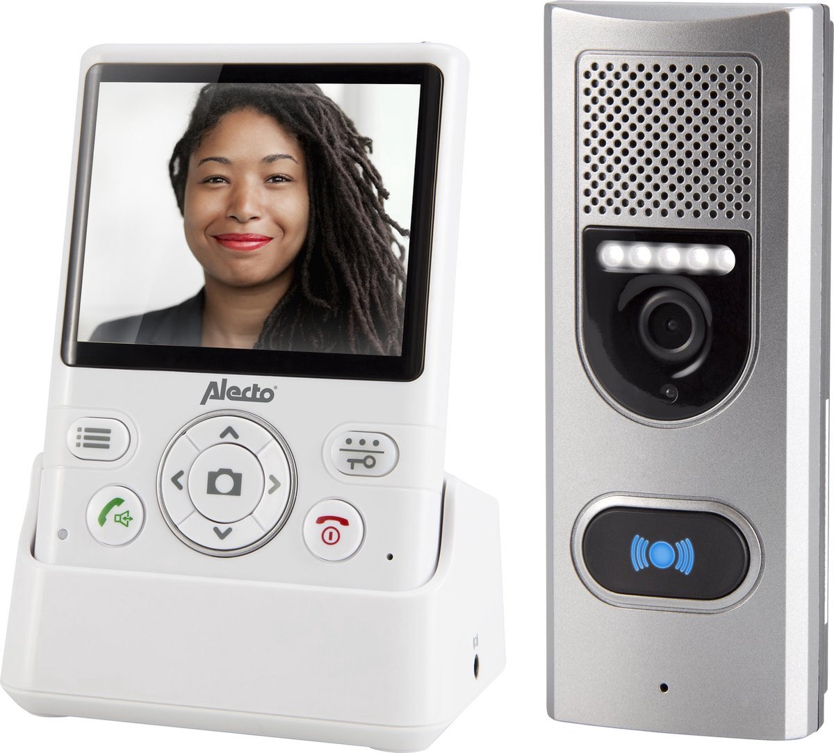 Alecto - Deurbel met Camera en Scherm - Intercom - Display - Bewakingscamera - Beveiligingscamera
