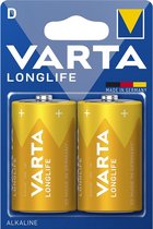 Varta D (LR20) Longlife batterijen - 2 stuks in blister