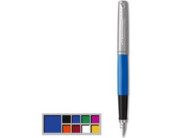 Parker Jotter Originals-vulpen | klassieke blauwe afwerking | medium punt | blauwe en zwarte inkt