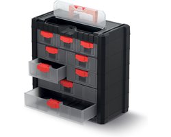 Kistenberg Multicase Cargo Serie - Gereedschapsorganizer - 400mm - 9 Transparent Schuiven - Ergonomische Handgreep
