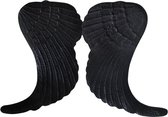 Deco4yourhome® - Vleugels - Wings - Wanddecoratie - Zwart - Black
