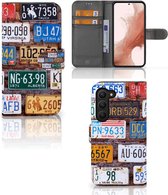 Wallet Book Case Geschikt voor Samsung Galaxy S23 GSM Hoesje Kentekenplaten