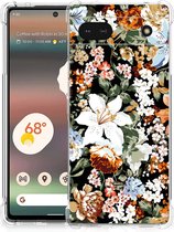 Case geschikt voor Google Pixel 6A Dark Flowers