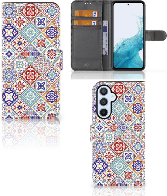 Samsung Galaxy A54 5G Bookcase Tiles Color