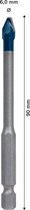 Bosch Accessories EXPERT HEX-9 HardCeramic 2608900590 Tegelboor 1 stuks 6 mm Gezamenlijke lengte 90 mm Zeskant schacht